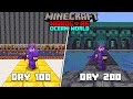 I Survived 200 Days In Ocean Only World In Minecraft Hardcore ( HINDI )