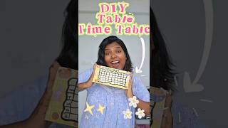 🎨 DIY Homemade Time Table 🏫📚 😱 #shorts #youtubeshorts #trending #viral