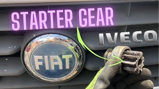 Fiat Ducato 2.3 Multijet , Iveco Daily Removed starter and Change starter gear , Anlasserritzel , 4K Fiat Ducato 2010 Starter Engine