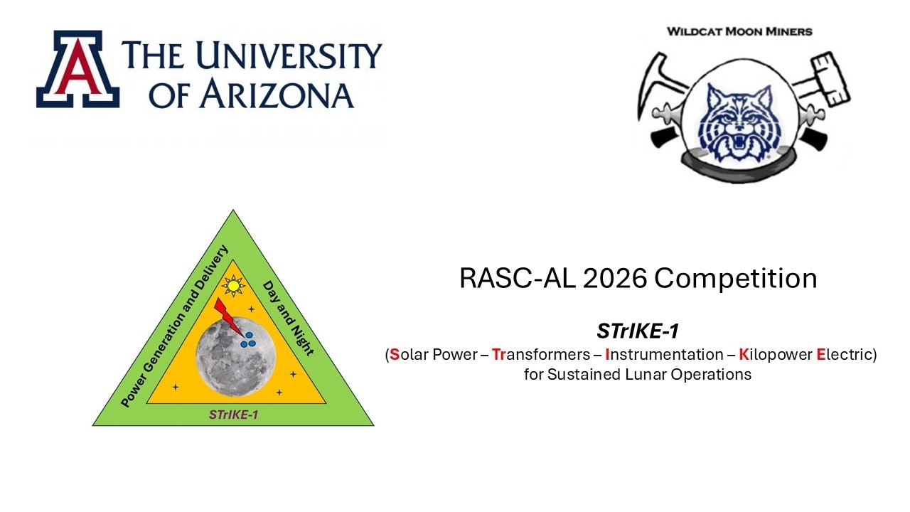 2026 RASC-AL Proposal - University of Arizona, Wildcat Moon Miners 'STrIKE-1'