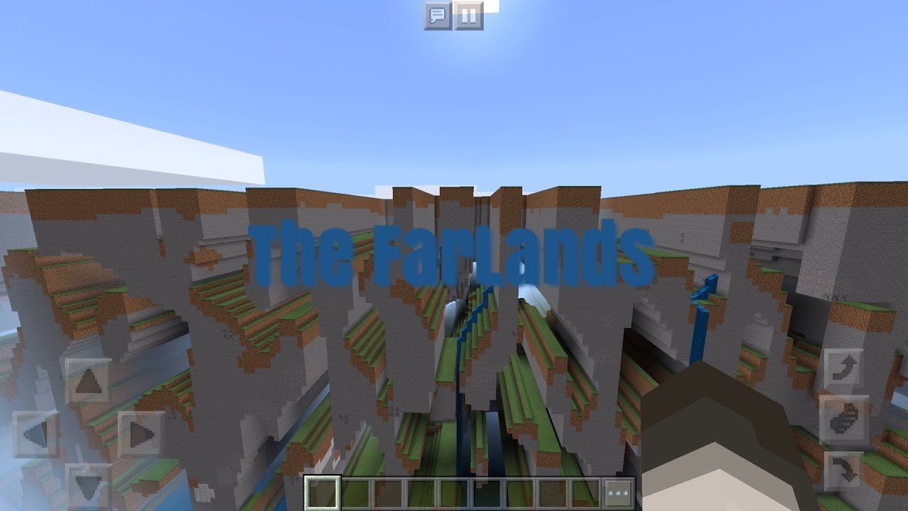 How to get to the FarLands in Minecraft PE - YouTube