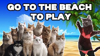 CAT MEMES: GO TO BEACH FAMILY VACATION by Tuns ider 2,041 views 1 month ago 3 minutes, 2 seconds