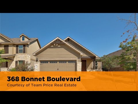 368 Bonnet Boulevard, Georgetown, TX home video tour