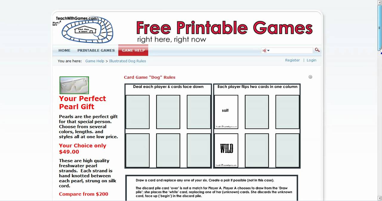 Printable, Educational Card Game for Kids - YouTube