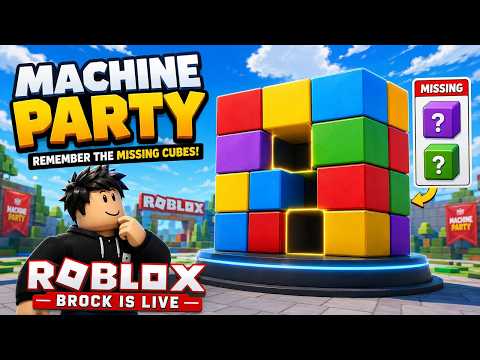 🔴 LIVE 🔴 Roblox Machine Party! 🧠 Can I Remember the Missing Cube? 😱