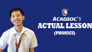 ACADSOC SAMPLE LESSON | PHONICS GRADE 1 | Darrell Free Talks
