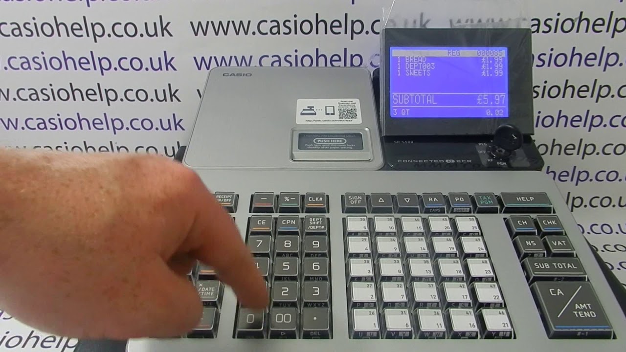 Casio SR-S4000 / PCR-T2500 / PCRT2600L / SR-S920 Cash