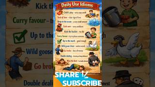 Daily Use Idioms Part 9 #idioms #idiomas #ieltsidioms #grammar #basicenglishgrammar #speakenglish
