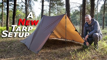 A New Tarp Tent | 3x3 Tarp Setup for Wild Camping & Bushcraft