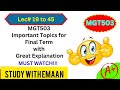 MGT503 Final Term Preparation 2026 | Mgt503 Important Topics for Final Term Preparation |#mgt503