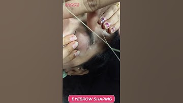 Perfect Eyebrow threading at Anoos