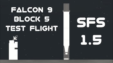 Falcon 9 Block 5 Test Flight in SpaceFlight Simulator 1.5 | SFS 1.5 | #Shorts