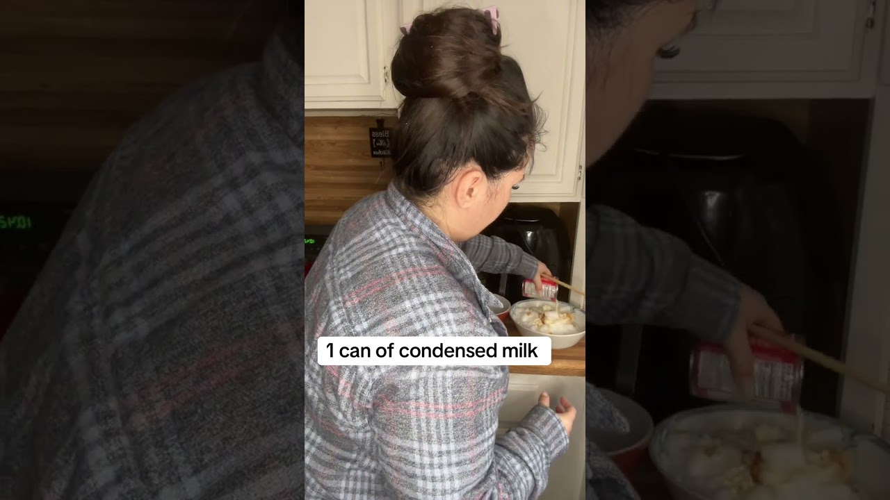 Snow cream in the making! 