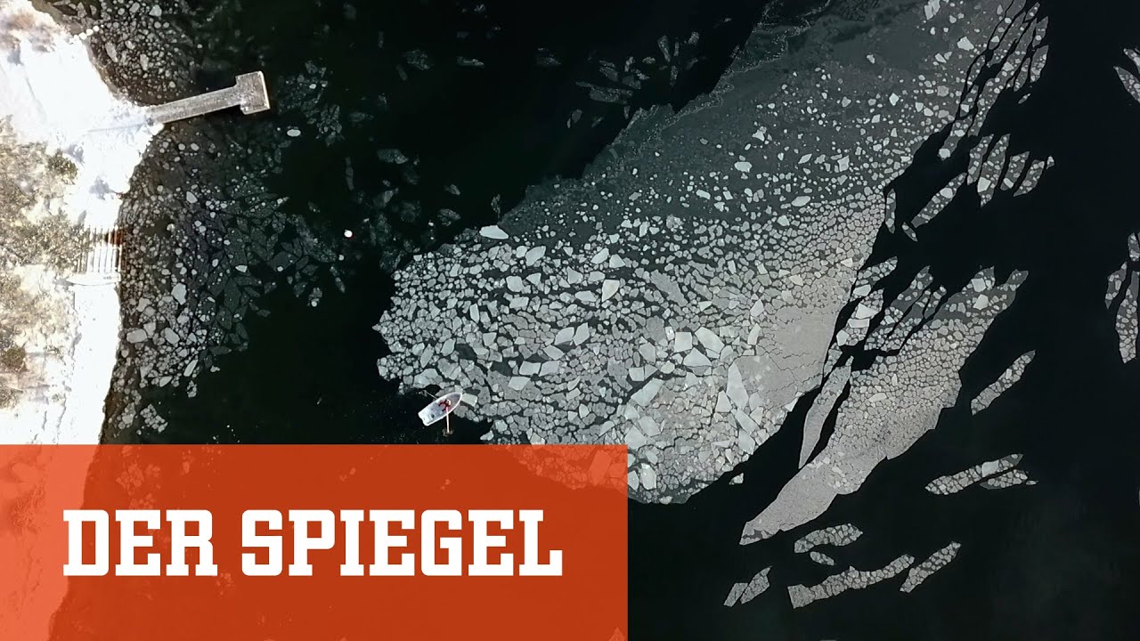 Spektakuläres Drohnenvideo aus Finnland: "Jeder schiebt eine Eisscholle vor sich her" | DER SPIEGEL