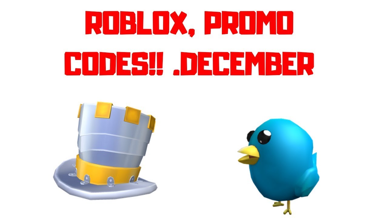 Roblox Promo Codes December 2018 Youtube