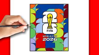 HOW TO DRAW FIFA WORLD CUP 2026 Official Sticker Collection