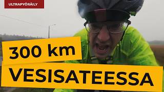 300 km pyörälenkki vesisateessa