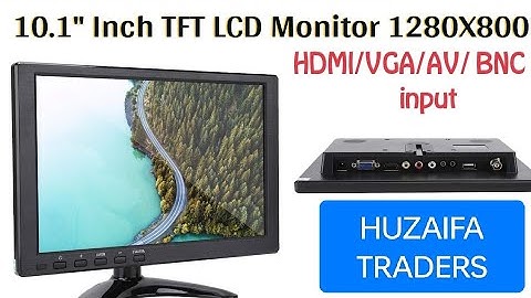 10.1" Inch TFT LCD Monitor | Input HDMI / VGA / AV / BNC  1280X800