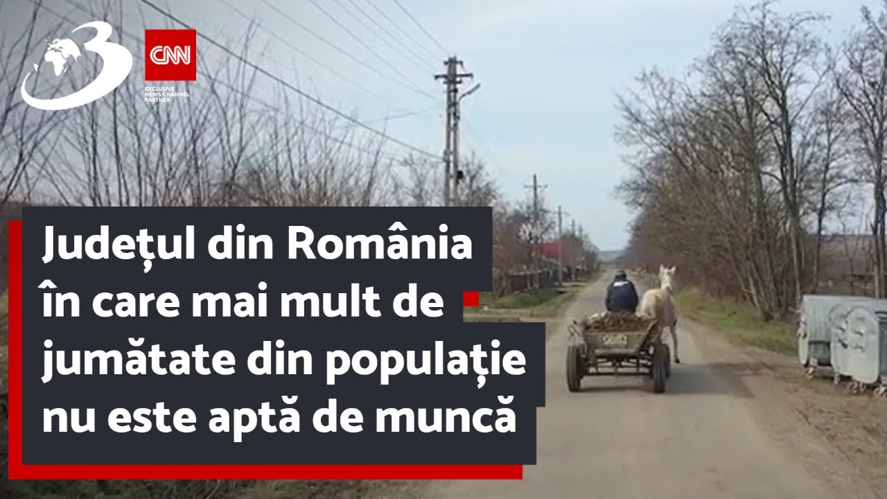 Județul din România în care mai mult de jumătate din populație nu este aptă de muncă