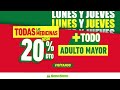 Ven los lunes y jueves y aprovecha nuestros descuentos 🤑