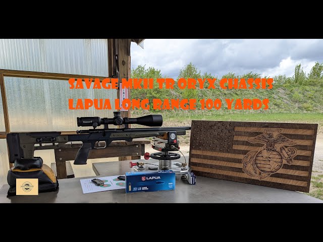 Savage MKII TR Oryx Chassis Lapua Long Range 100 Yard Accuracy
