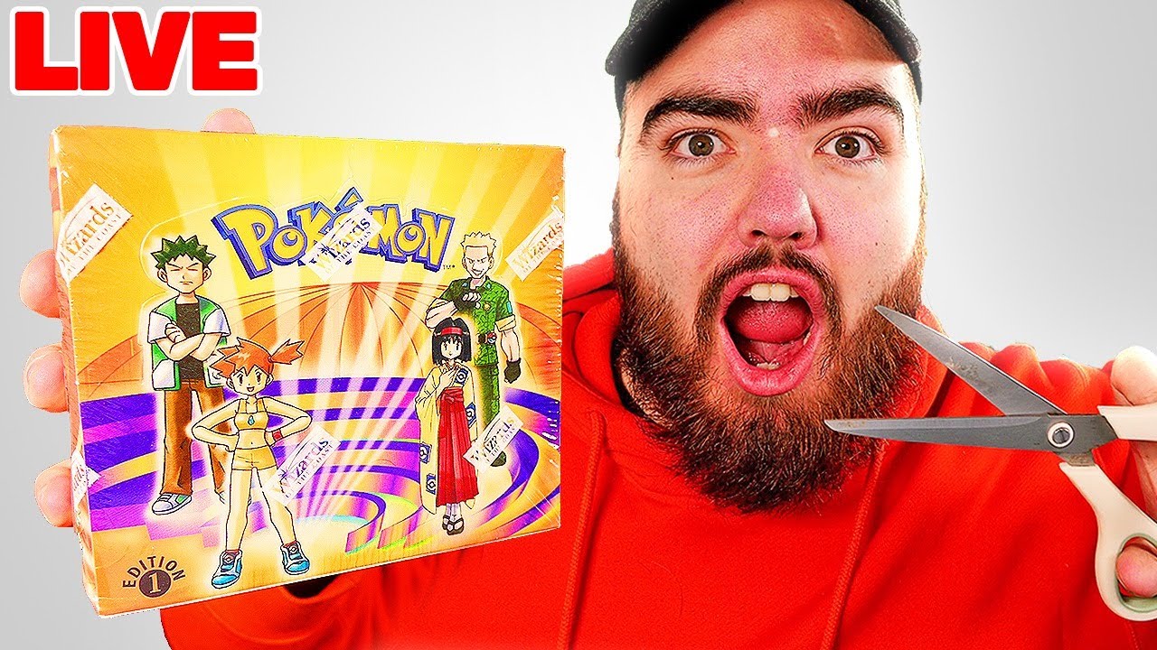 Opening a VINTAGE Gym Heroes Pokémon Box LIVE (1st Edition