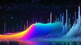 abstract background with blue and red equalizer illustration. Abstract background of data