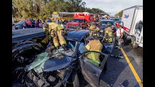 Jacksonville Fire Rescue Department Responds To A 50 Car Pileup With 2 Extrications And Mci Level Ii
