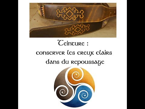 Teinture cuir conserver les creux clairs