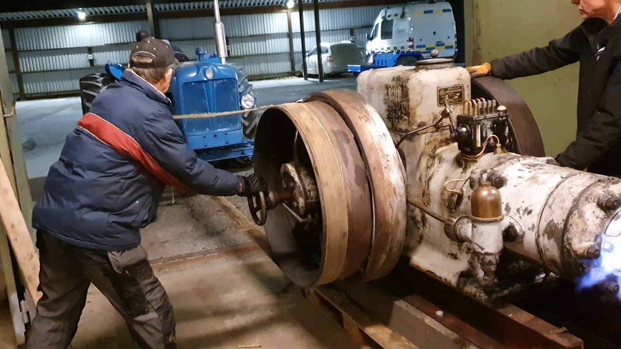 Jerngänget startar Målilla 25hk tändkulemotor del 3