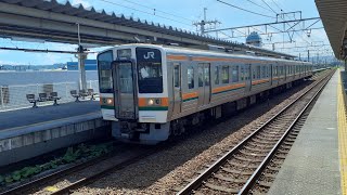 国鉄211系電車 普通静岡行 島田駅発車