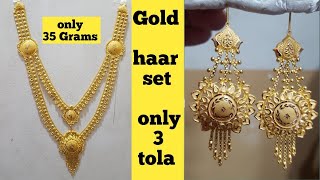 indian style 3 tola gold haar set.only 