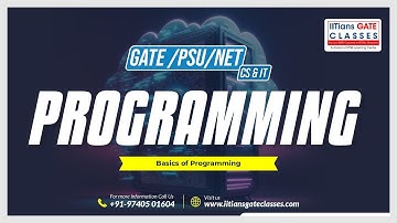 Basics of Programming | GATE Computer Science Engineering | GATE CS Online coaching | GATE Classes