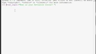 - Asking the User for Information in Python