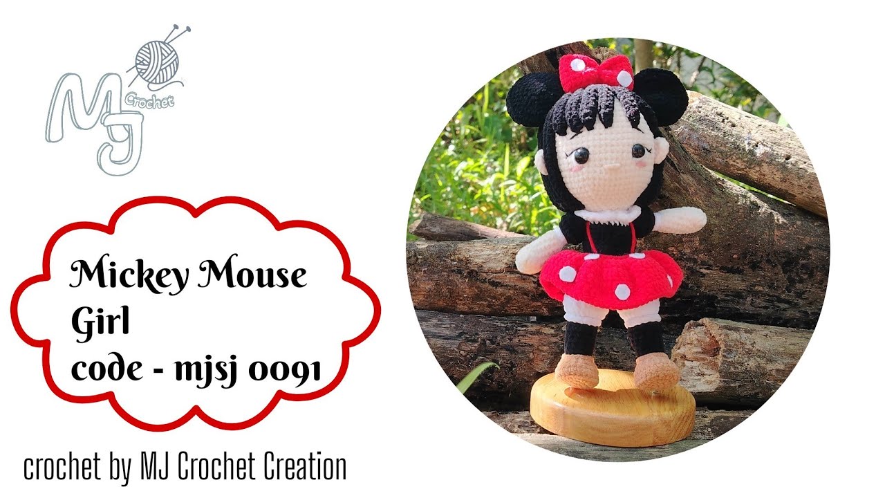 #91/  Mickey Mouse Girl  (MJ Crochet))