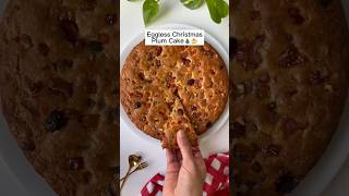 🍰✨ Eggless Plum Cake Recipe | Soft &amp; Moist Christmas Special Cake | Easy Homemade Cake 🎄😋