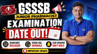 GSSSB Junior Pharmacist 2026 Exam Date Out 🔥 | Official Schedule Released | Important Update #gsssb screenshot 1