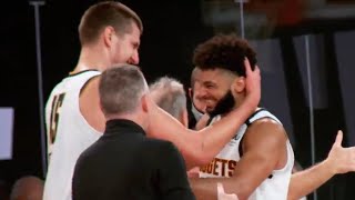 Jamal Murray & Nikola Jokic embrace postgame in PhantomCam!