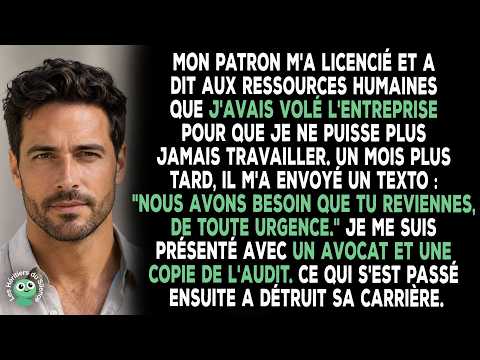 Mon Patron M'a Licencié Et A Dit Aux Ressources Humaines Que J'avais Volé L'entreprise Pour Que Je..