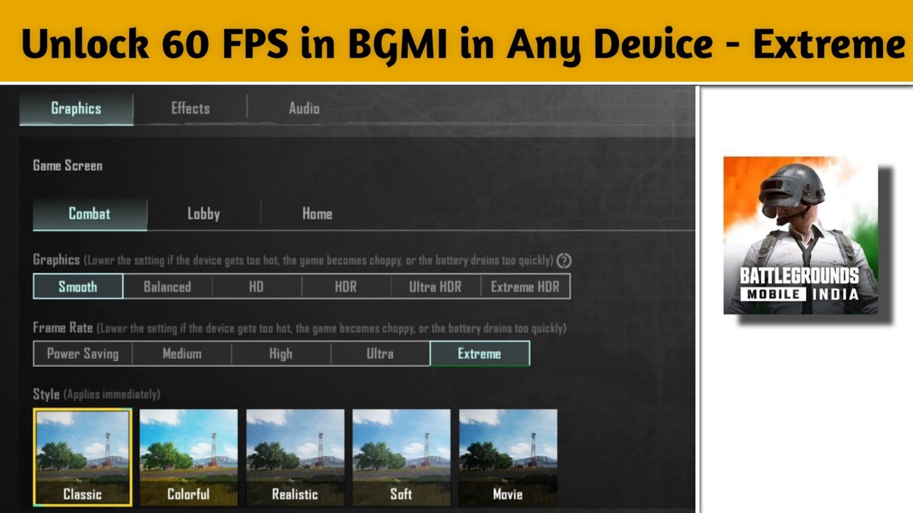 How To Unlock 60 Fps in BGMI 3.1.0 in any Low end device | Unlock ...