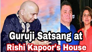 Guruji Satsang At Rishi Kapoors Film Actor House Guruji Jal Prasad Miracles Jai Guruji 