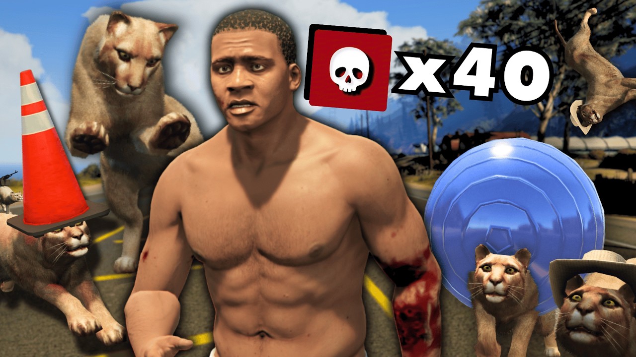 MORRI 40 VEZES FUGINDO DOS PUMAS NO GTA 5