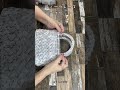【Crochet】【100均糸】【スノーグレースバスケット】【シルバー系でスタイリッシュ】 #hikaママ