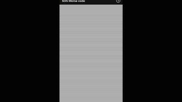 Emergency signal (SOS) Morse code is repeatedly transmitted through screen, flash, and sound