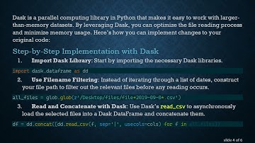 Enhancing CSV File Reading Efficiency in Python using Dask and Pandas