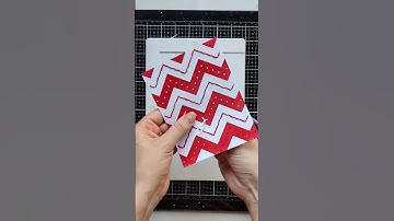 Stitching Ideas using Dotted Chevron Die #waffleflowercrafts #cardmaking #christmascard #diecutting