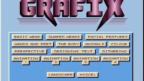 Atari ST Programs - Grafix The Easy Way Retro Computer Art Tutorial