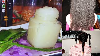 HOW TO MAKE ALOE VERA GEL AT HOME FOR FAST HAIR GROWTH| BEST HAIR DETANGLER FOR ALL TYPES OF HAIR.