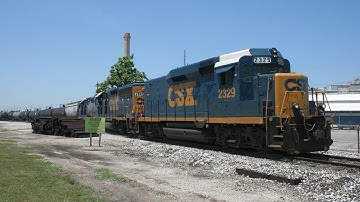 CSX GP30 Slug leads a manifest through Decatur Illinois. 7-8-11