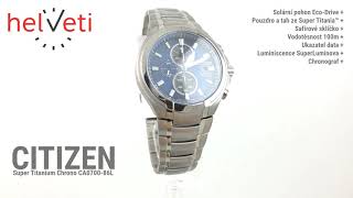 Citizen Super Titanium Chrono CA0700-86L - YouTube